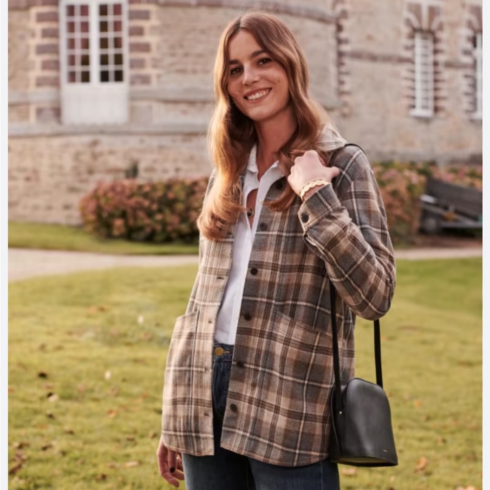 Sezane Will Jacket S Plaid
